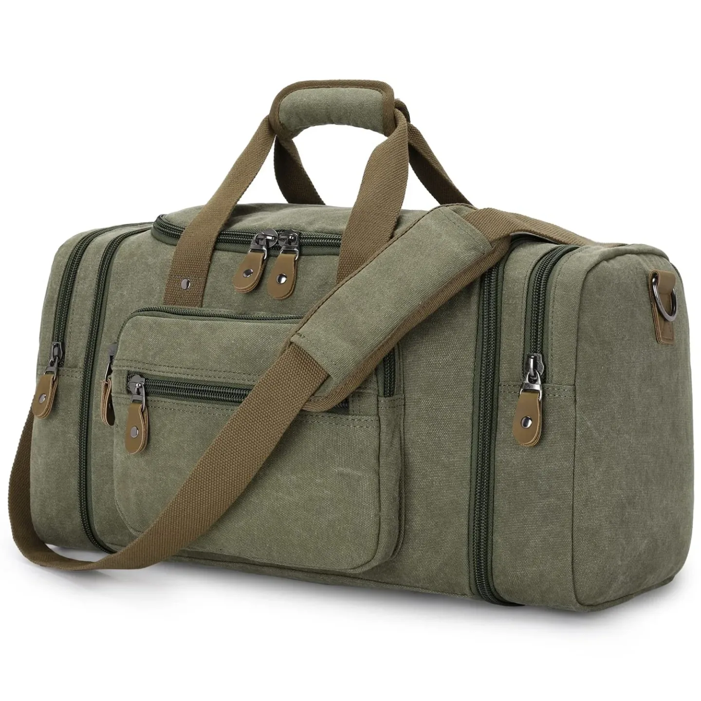 Editorial illustration of Canvas Weekender Bag